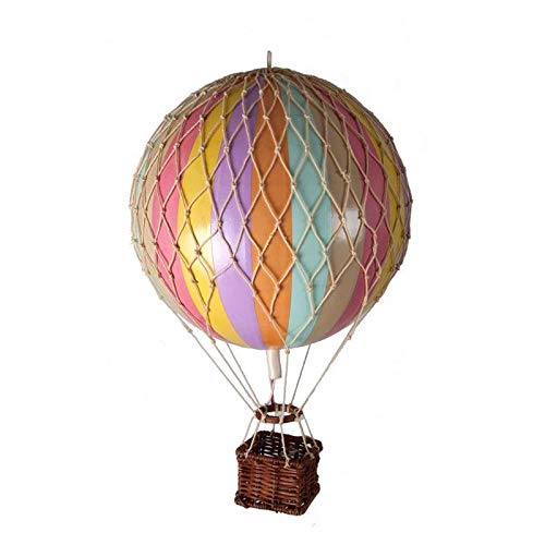 Authentic Models, Royal Aero, Hot Air Balloon - Vintage Home Office Decor, Rainbow Pastel