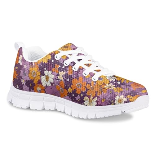 Purple Daisy Girls Water Shoes Size 5 Basketball Shoes for Girls Slip-Resistant Sole Firm Grip for All Surfaces Convenience and Comfort for Different Environments and Activities