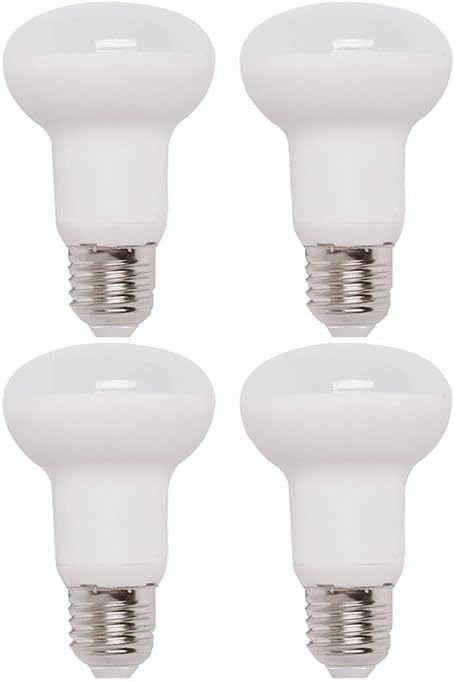 BR20 - Bombilla LED reflectora E26, paquete de 4 focos R20, 850 lúmenes, 8 W de repuesto de 60 W, no regulable (blanco cálido 3000 K)