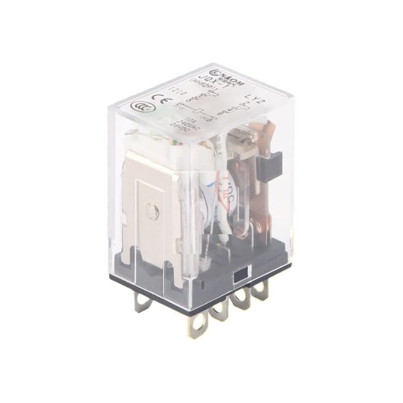 Relais de puissance DPDT 8 broches LY2NJ avec indicateur LED pour commutation fiable