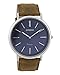 Produktbild Oozoo Vintage Armbanduhr mit Lederband 44 MM Dunkelblau/Braun C9358