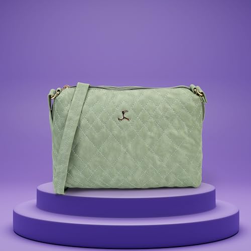 Image of Mochi Women Casual PU Soft Body Zipper closure Quilted Sling Bag