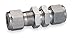 Ham-Let 316 Stainless Steel LET-LOK x LET-LOK Bulkhead Union, 10mm Tube Size - 774L-SS-10MM