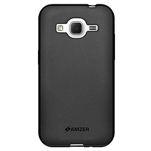 Amzer Pudding TPU Skin Case for Samsung Galaxy Core Prime SM-G360, Samsung Galaxy Prevail LTE SM-G360 - Retail Packaging - Black