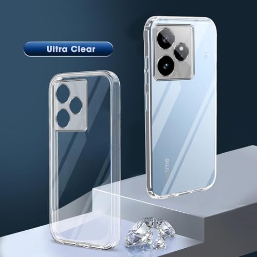 Image of Jkobi Realme GT 7 (Clear Shockproof Case with Camera Protection | Soft and Flexible | Transparent)
