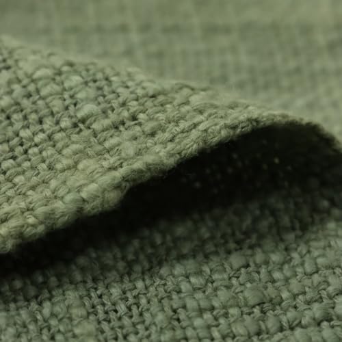 Image of 100% Cotton Sofa Throw Blanket - Soft & Cozy 50X60 Inches, Lightweight & Stylish, Living Room, Bedroom - Elegant Home Decor (Green)