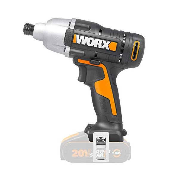 WORX WX291.9 Akku-Schlagschrauber 20V – Leistungsstarker, bürstenloser Akkuschrauber zum Schrauben… – Bild 3
