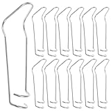 YARNOW 20 Stück 16mm Pflanzenkäfig Verbinder aus Metall Rankgitter Klammern für Kletterpflanzen Gewächshaus und Gartenzaunbefestigung Silberfarben Wiederverwendbar Wetterbeständig