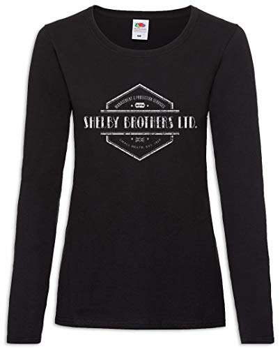 T-shirt à manches longues pour femme Shelby Brothers Ltd. en coton confortable