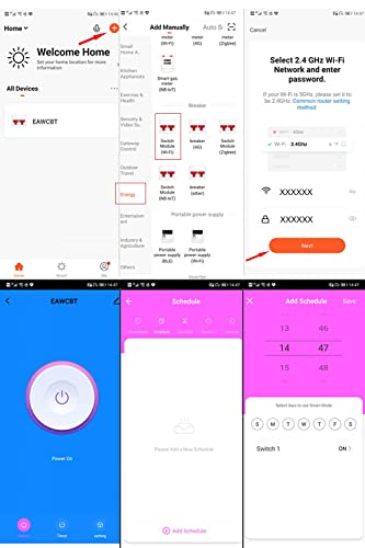 Earueletric 1P 1P+N Wifi Smart Circuit Breaker Timer Time Relay Switch Voice Remote Control By Tuya Smart Life App Compatible With Alexa Google Home Assistant For Smart Home #TOP6