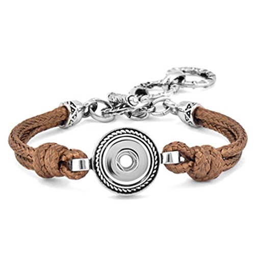 Ginger Snaps Petite One-Snap Brown Knot Bracelet Gp90-04 Jewelry #TOP5