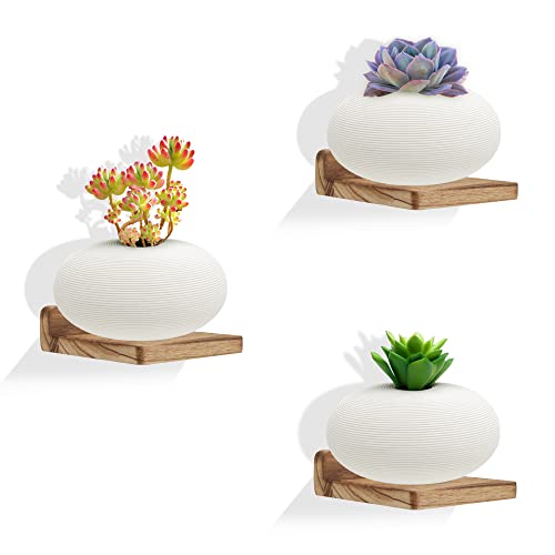 Niubest Small Floating Shelf,Carbonized Black,Set Of 3 Small Wall Shelf For Bedroom Living Room Bathroom Kitchen Office-5X5 Inch #TOP6