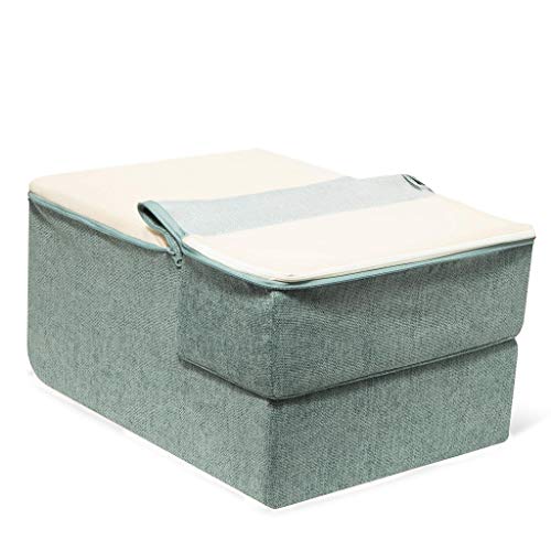 Image of Foldable Pet Steps /Stairs with CertiPUR-US Certified Foam by Best Pet Supplies - Pale Teal, 3-Steps (H: 16.5 inch)