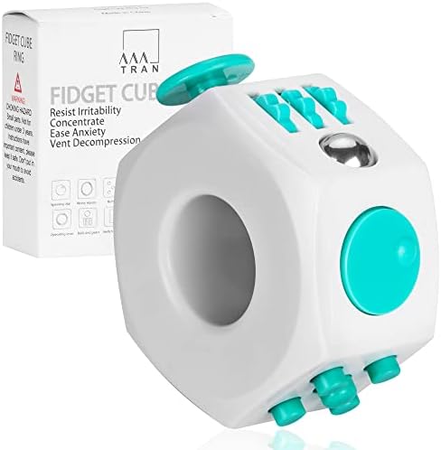 AAA Tran Fidget Cube Stress Relief Toy – 6 Sided Infinity Cube Fidget Toy for Kids, Adults – Heavy Duty ABS Plastic Sensory Fidget Toy for Anxiety Relief – Ideal for Office, School, Traveling