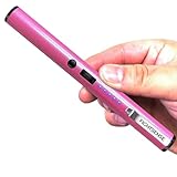FIGHTSENSE Pen Stun Gun for Self Defense Battery Life Indicator, Belt Clip, Pen Flashlight stun Gun for Women self Defense (Pink)