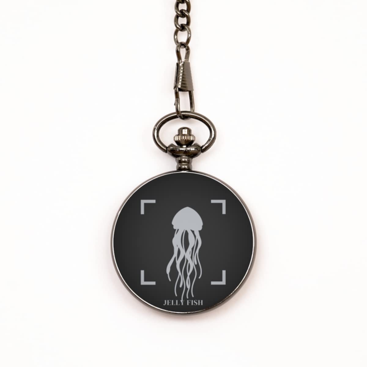 Beautyful Jelly Fish - Animal Pocket Watch - Christmas, Birthday, Valentine, Father's Day - for Men, Women and Kids. Adjustable