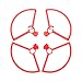 Produktbild Bascar Propeller Schutz mit Schnellverschluss Propeller Schutz Kompatibel mit DJI Mavic Mini Drohnen Schutz Drone Propeller Paddle Blade Holder 4 teiliger (Rot)