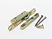 FPL #3-45-S Sliding Glass Door Replacement Mortise Lock with Adapter Plate, 5-3/8” Screw Holes, 45 Degree Keyway- YZD Plating
