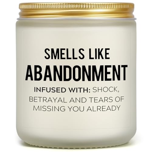 Farewell Gifts for Coworkers – Funny Leaving Gift Ideas for Retirement Moving Away Going Away Goodbye New Job, Miss You Candle for Women Female Men Boss Friends Work Bestie Neighbor (Lavender)