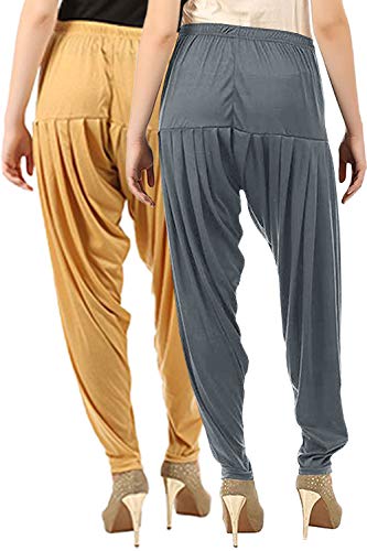 Image of Buy That Trendz Womens Patiala Pants Cotton Viscose Patiyala Salwar Harem Bottoms Pants