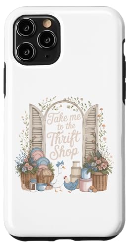 Installazione facile Custodia per iPhone 11 Pro Portami Al Negozio Dell\'usato T-shirt Thrifted Goose Hen