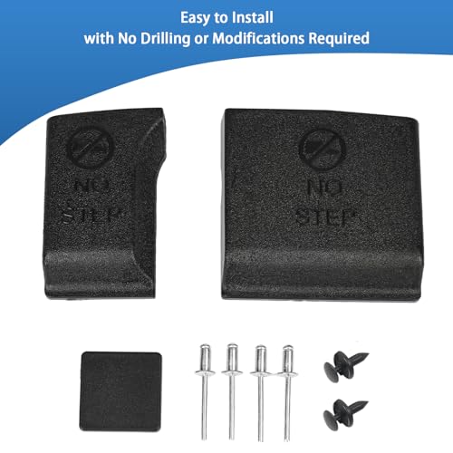 Image of Compatible for Ford F-150 2021 2022 2023 2024 2025 Flexible Flex Step Center Tailgate Cap Mad Trim Molding with Release Button ML3Z-9940602-A