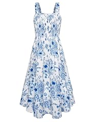 Blue White Floral