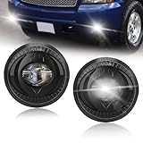 Shocklight LED Fog Lights fit for 2007-2013 Avalanche/ 2007-2014 Chevy Suburban/Tahoe/ 2015-2016 Colorado/ 2010-2013 Camaro/ 2015 Silverado/GMC Acadia/Yukon, Front Bumper Driving Fog Lamps- Clear Lens
