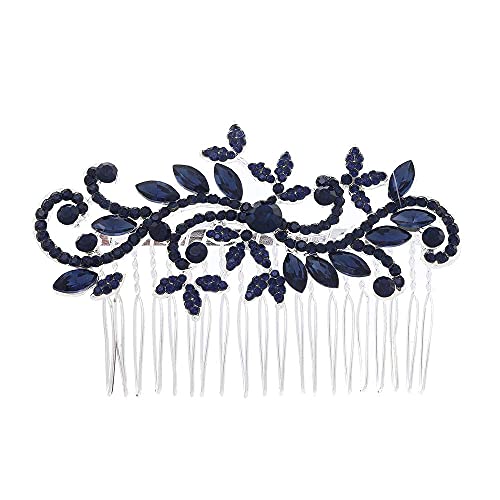 Peine para cabello Asphire con cristales azules miniatura 1