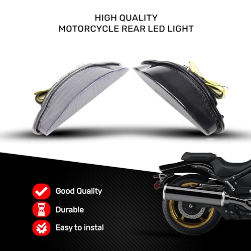 Feu stop LED clignotants pour remplacer optique arrière Warrior teinté