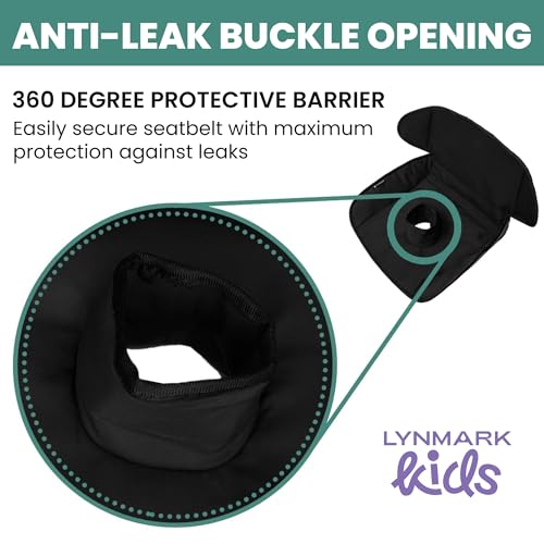 Image of Lynmark 2X Potty Training Car Seat Protector - Pee Protector, Navy+Black