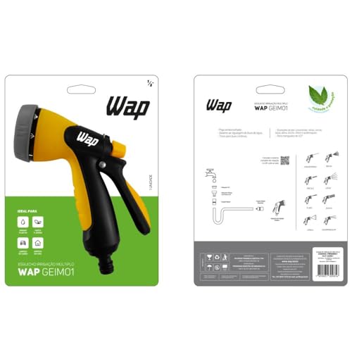 WAP Esguicho para Irrigação Múltiplo com Sistema de regulagem e 8 posiçíµes de Jato e Trava para flu