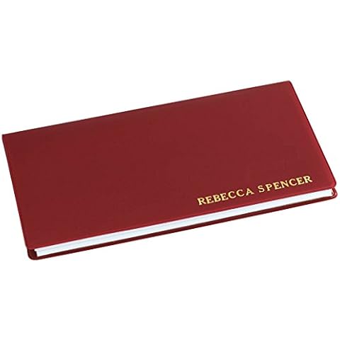 WalterDrake Personalized 2 Year Planner Burgundy - Pocket Sized Calendar Ideal for Purses, Briefcases, or Backpacks – 6 ¾ inches x 3 5/8 inches Cover