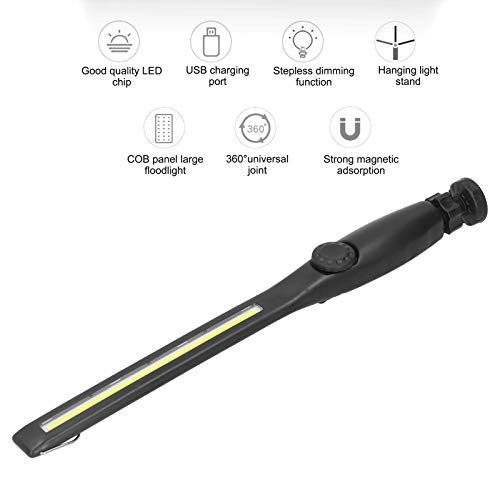 LED-werklamp, Oplaadbare COB-werklamp met Magnetische Voet Draai LED-zaklamp Inspectielamp voor Autoreparatie… - Image 4