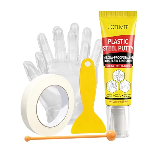 100% Waterproof Silicone Sealant, Fast Curing, Anti-Crack, Super Adhesion White Caulk, for Kitchen, Bathroom, Tile, Wall & Baseboard