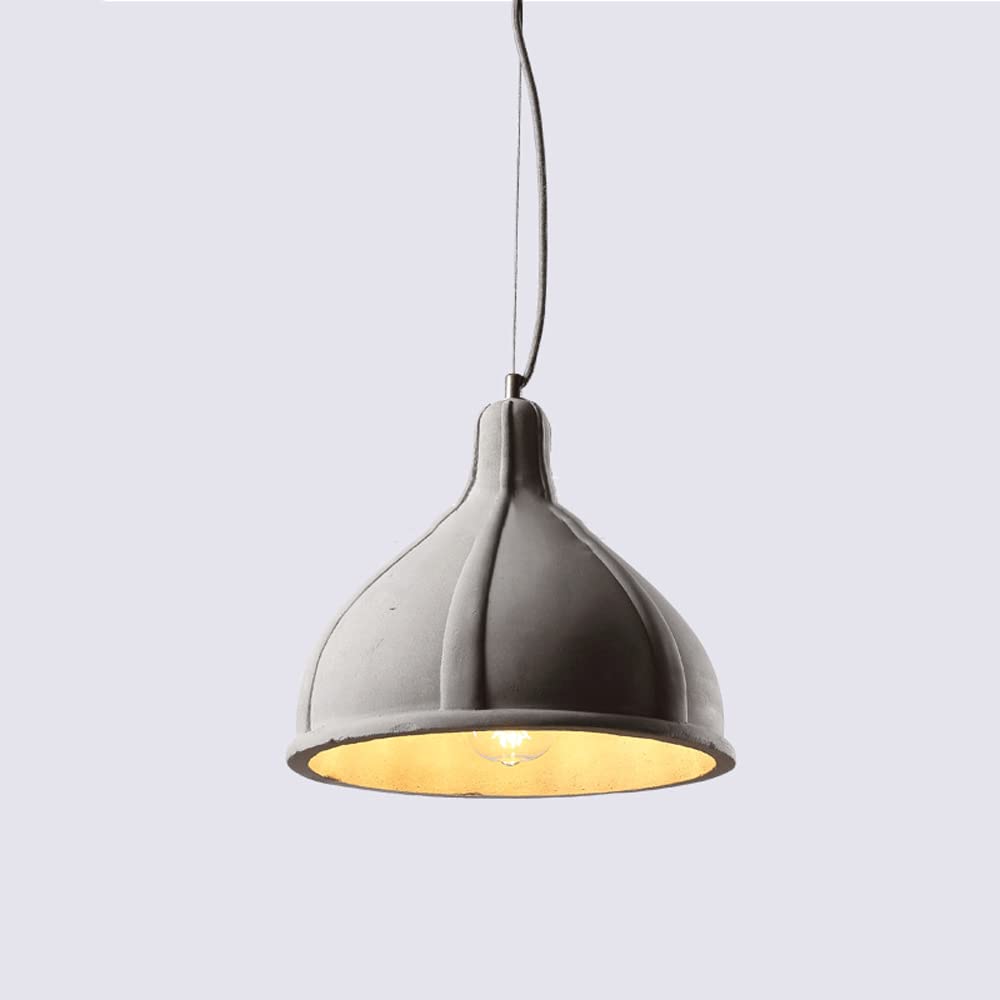 Lampe suspendue en ciment E27, solution d'éclairage anti-éblouissement pour îlot central - 7