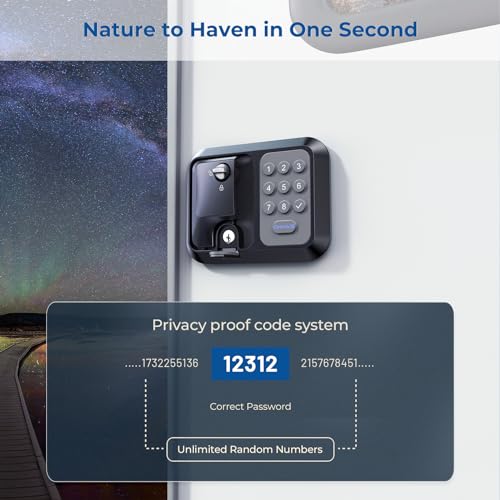 ONNAIS Full Metal RV Keyless Entry Door Lock with Password & Remote, Trailer & Camper Door Lock Replacement, Versatile Latch for RVs