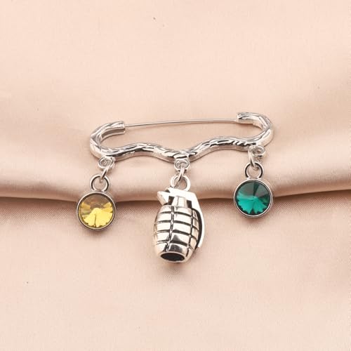 Image of Anime Manga Series Beads Bracelet Baku Grenades Charm Brooch Pin Anime Merchandise Gift for Fans
