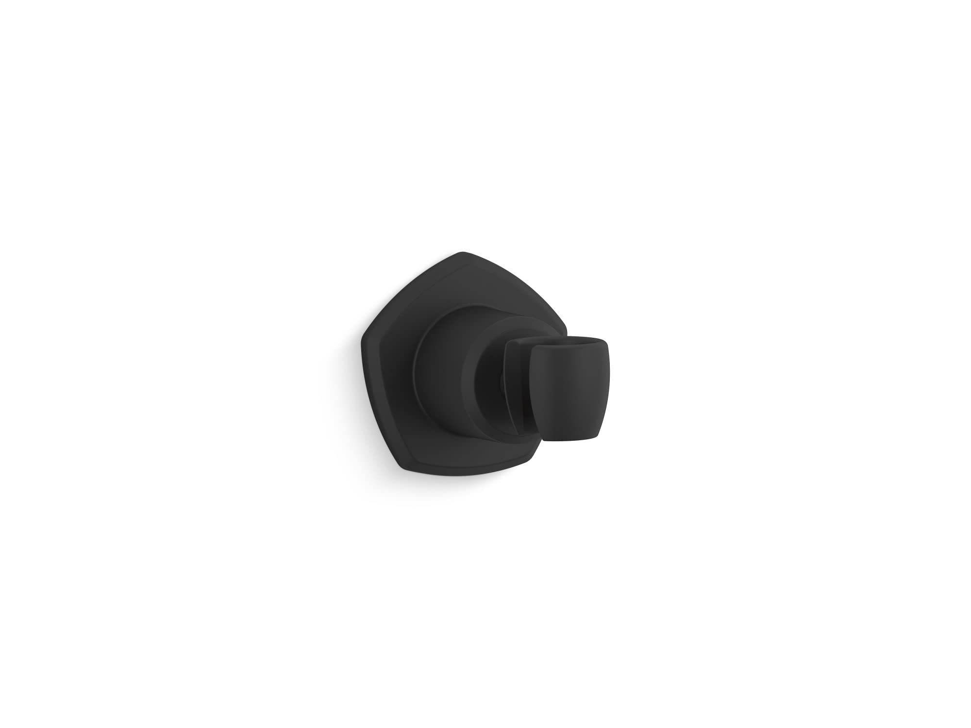 Support de douche mural Kohler Occasion noir mat accroche douchette fixe pour colonne de douche