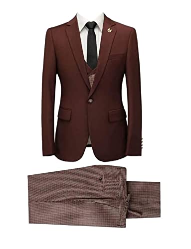 Costume pied-de-poule hommes élégant pour mariages et réunions professionnelles