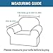 H.VERSAILTEX Stretch Velvet Armchair Cover Couch Covers 1 Cushion Chair Slipcover for Living Room Furniture Cover Crafted from Thick Comfy Rich Velour (Chair 31