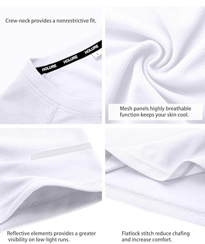 Image of Men's Quick-Dry Sportswear T-Shirts,4 /6 Pack Breathable Moisture Wicking Gym Tops for Training & Workout,Short Sleeve Tees