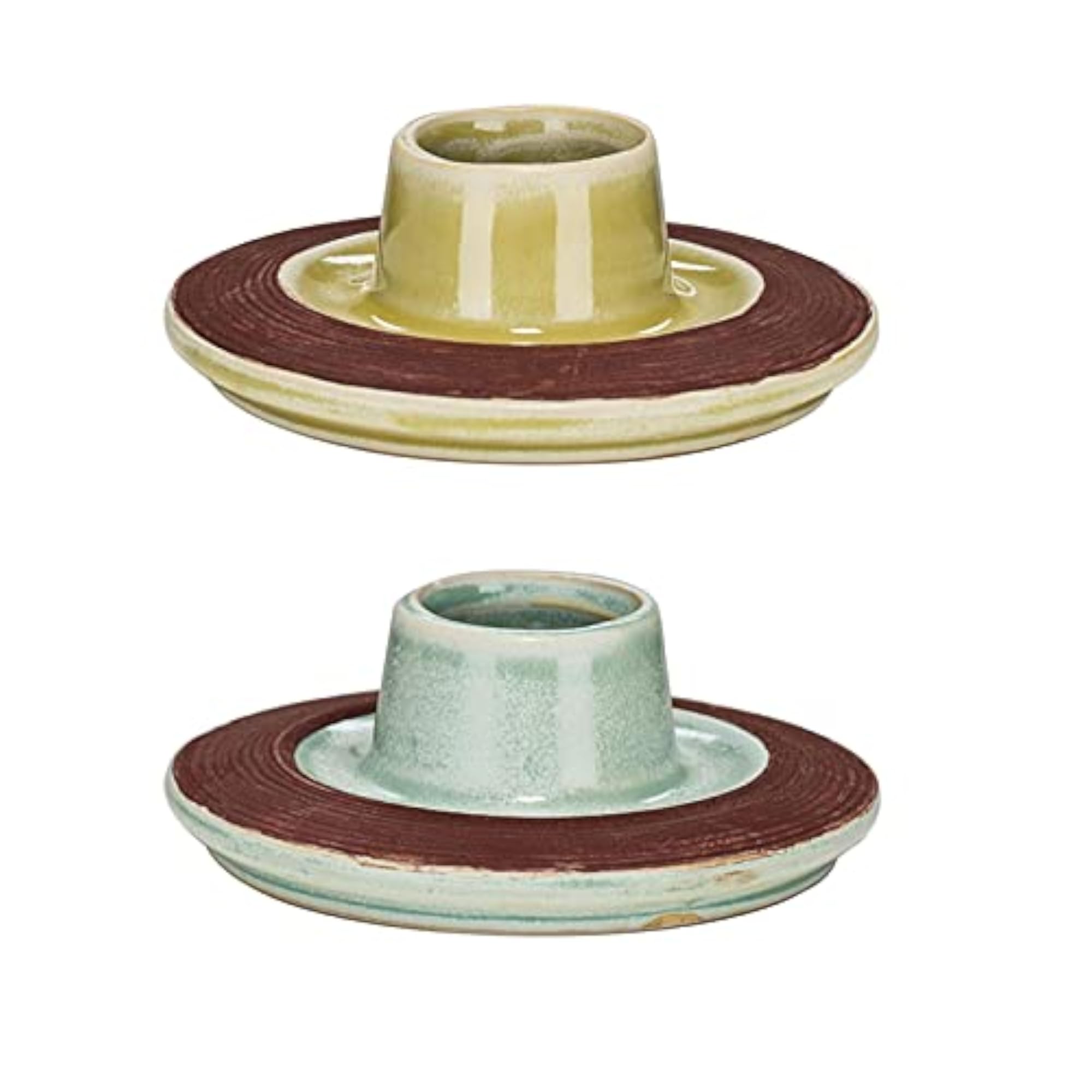 Match Holder Storage Jar Decorative Ceramic Tabletop 2pcs