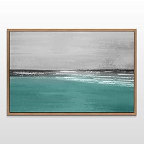 signwin Framed Canvas Wall Art Abstract Ocean Seascape...