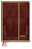 Sierra (Old Leather Collection) Midi Vertical Dayplanner 2023 (Wrap Closure): Hardcover, Vertical Layout, 100 gsm, wrap closure