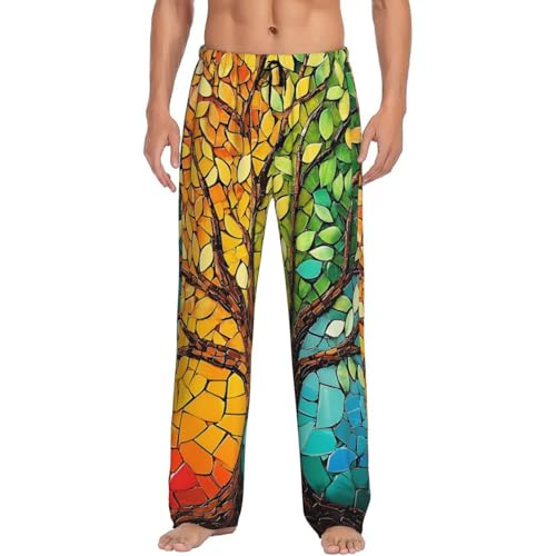 Christmas Winter Print Pajama Pants For Men, Men'S Separate Bottoms, Lounge Pants