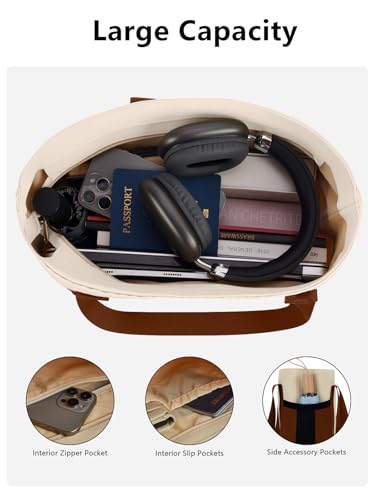 Image of Tote Bag for Women, Lightweight Handbag Bags, Shoulder Hobo Bag for Daily, Travel, School, Teacher