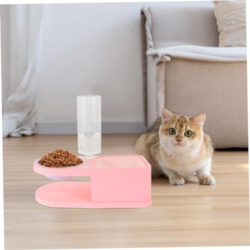 Beaupretty Bebedouro para gato de estimação tigela de comida para gaiola de estimação tigelas de gat