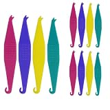 Maoerdental 100PCS Elastic Rubber Bands Placers Tool for Braces,Colorful Disposable Plastic Orthodontic Elastic Placers Braces Rubber Band Tool