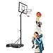 Przenośny Kosz I Bramka Do Koszykówki O Regulowanej Wysokości Z Tablicą, Kółkami, Mocną Podstawą Dla Dorosłych I Nastolatków (Color : Black, Size : 1.35-3.05m/4.4-10ft)